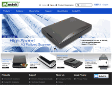 Tablet Screenshot of mustek.com.tw